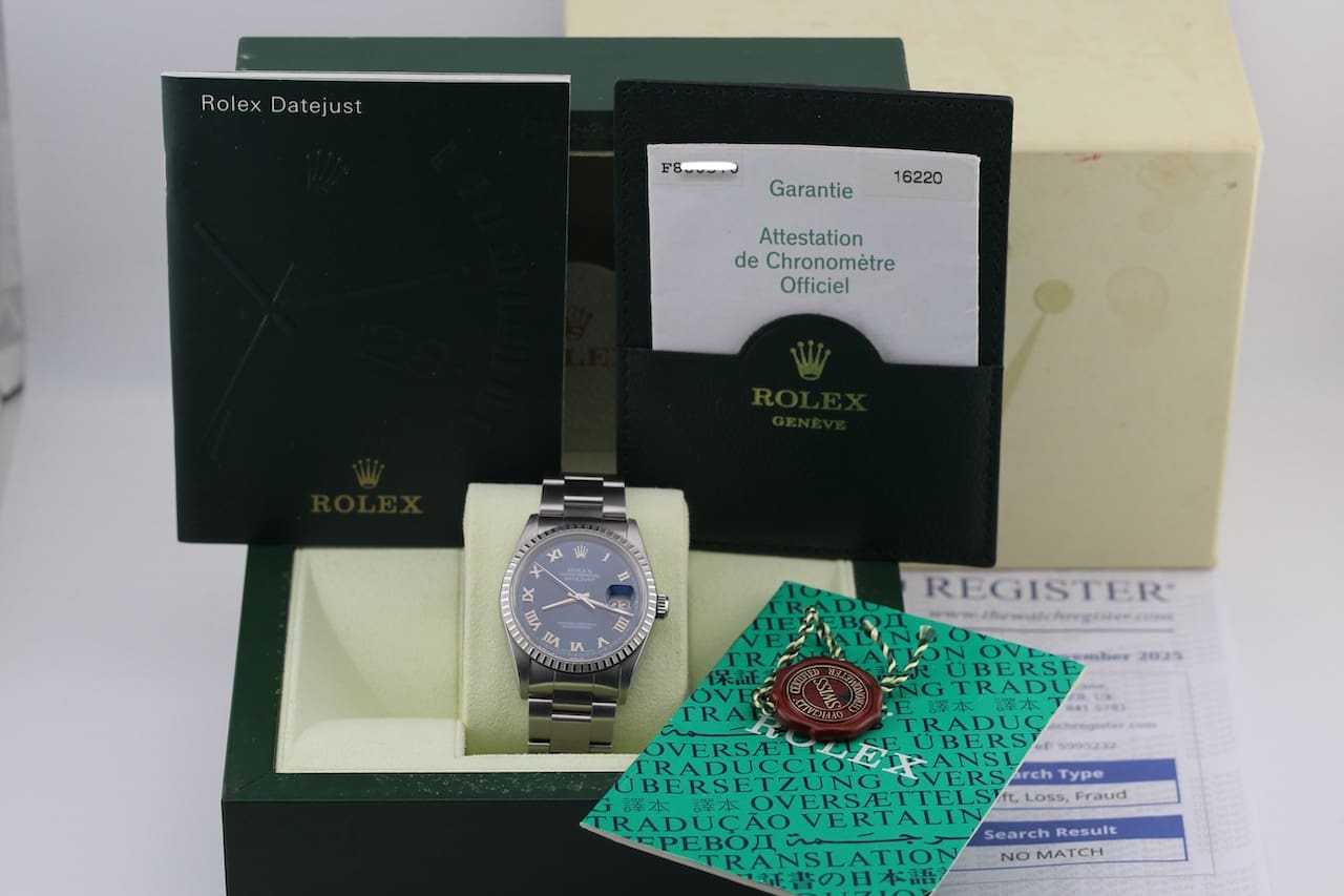 Rolex Datejust – Ref. 16220, very good – 2/15