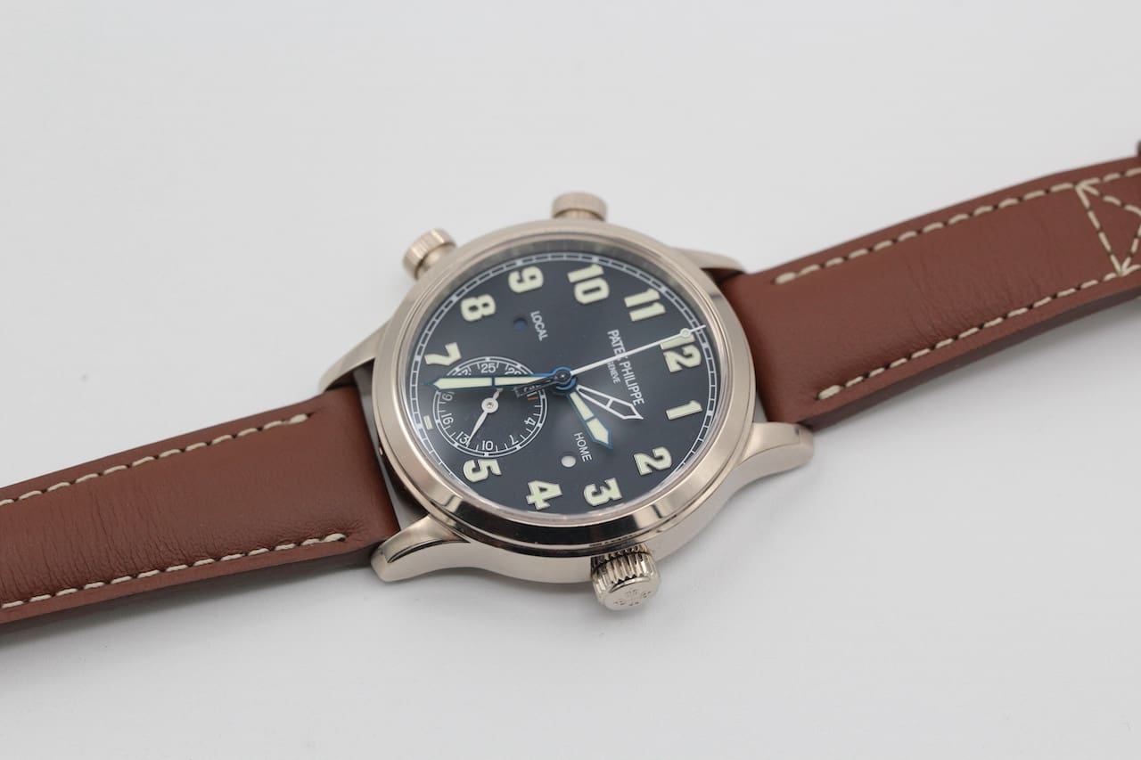 Patek Philippe Pilot Travel Time – Ref. 7234G-001, very good – 6/15