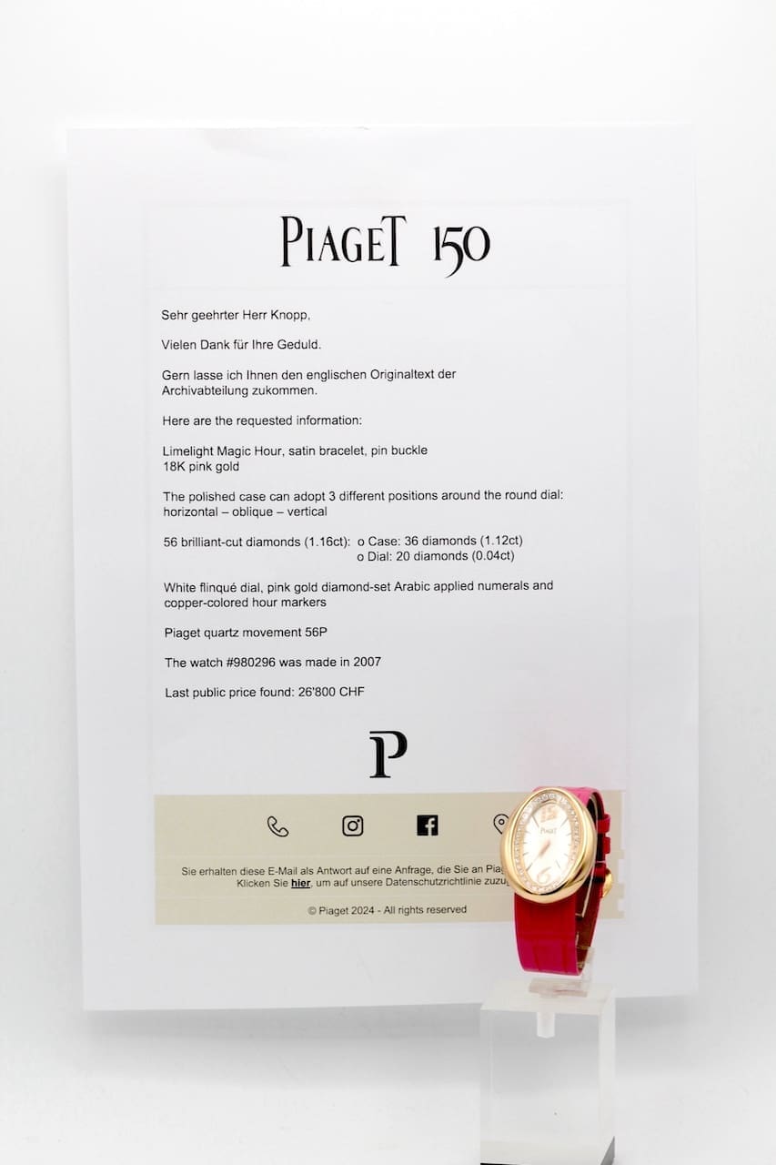 Piaget Magic Hour Limelight – Ref. G0A32096, Sehr gut – 7/16