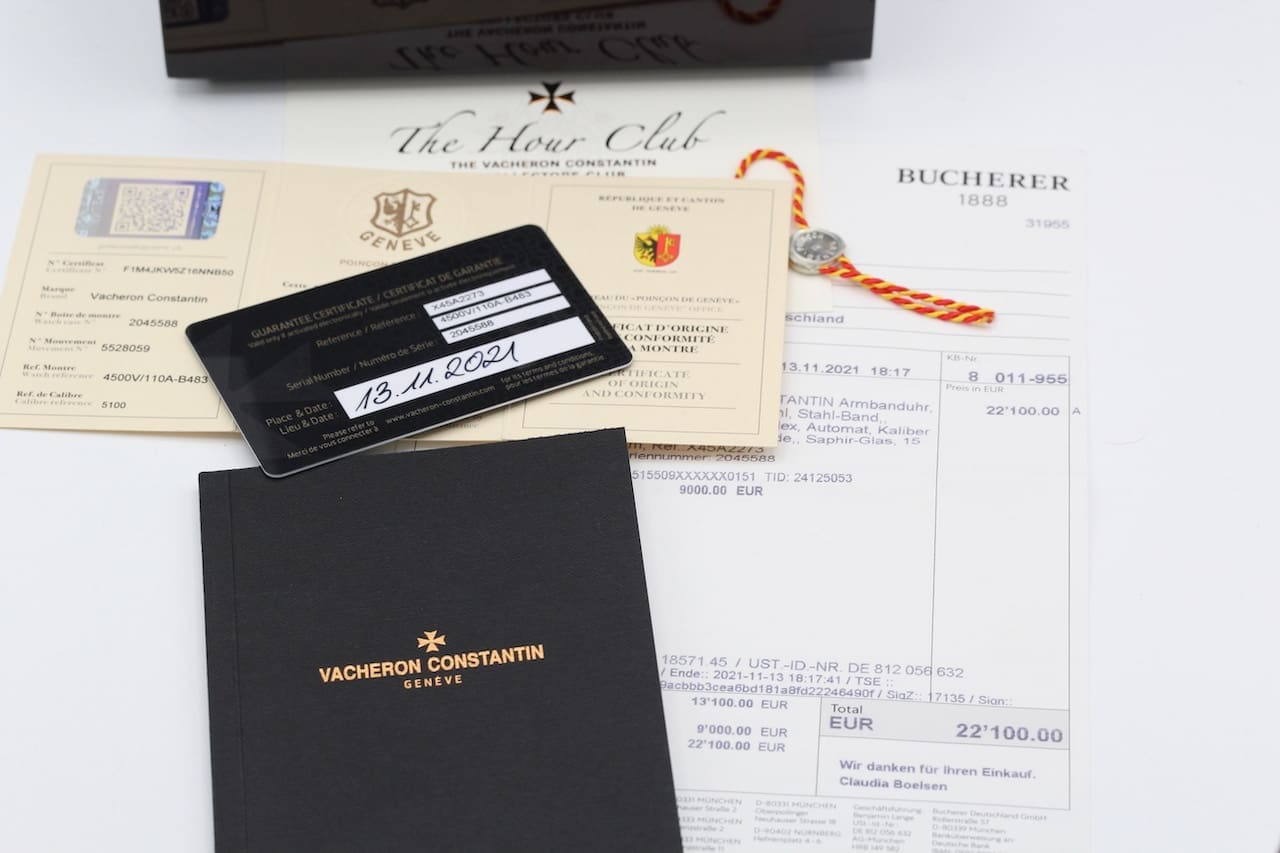 Vacheron Constantin Overseas – Ref. 4500V/110A-B483, New – 4/13