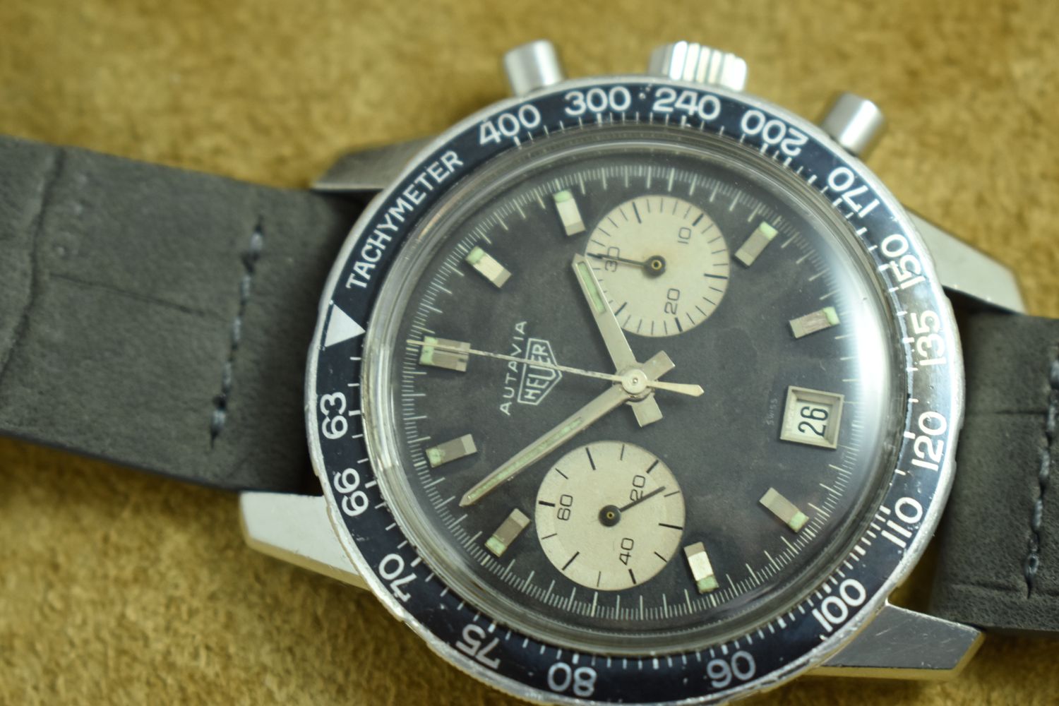 Heuer Autavia Dato – Ref. 7863, good – 7/18