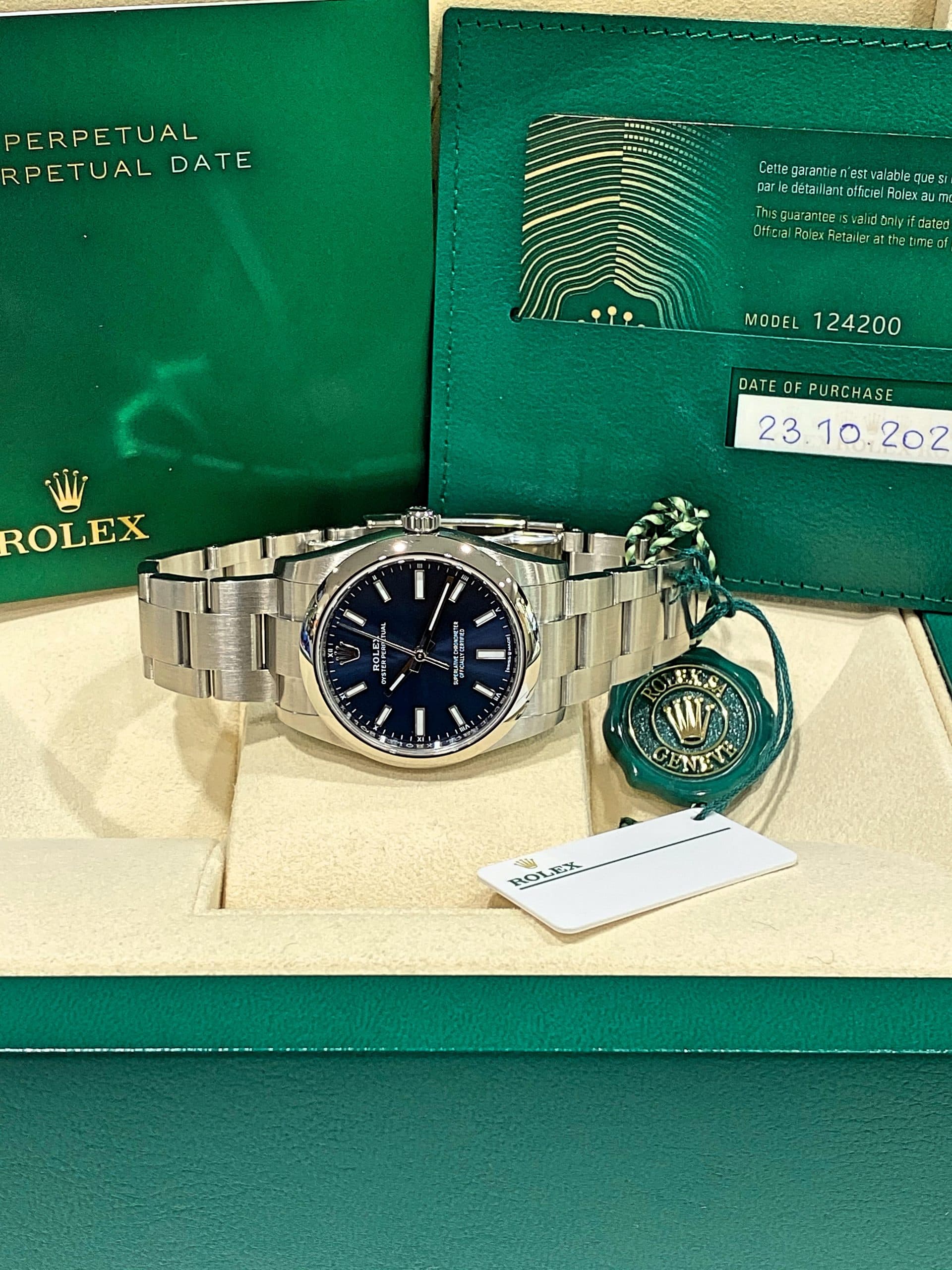 Rolex Oyster Perpetual – Ref. 124200 EU, Gut – Bild 2/6