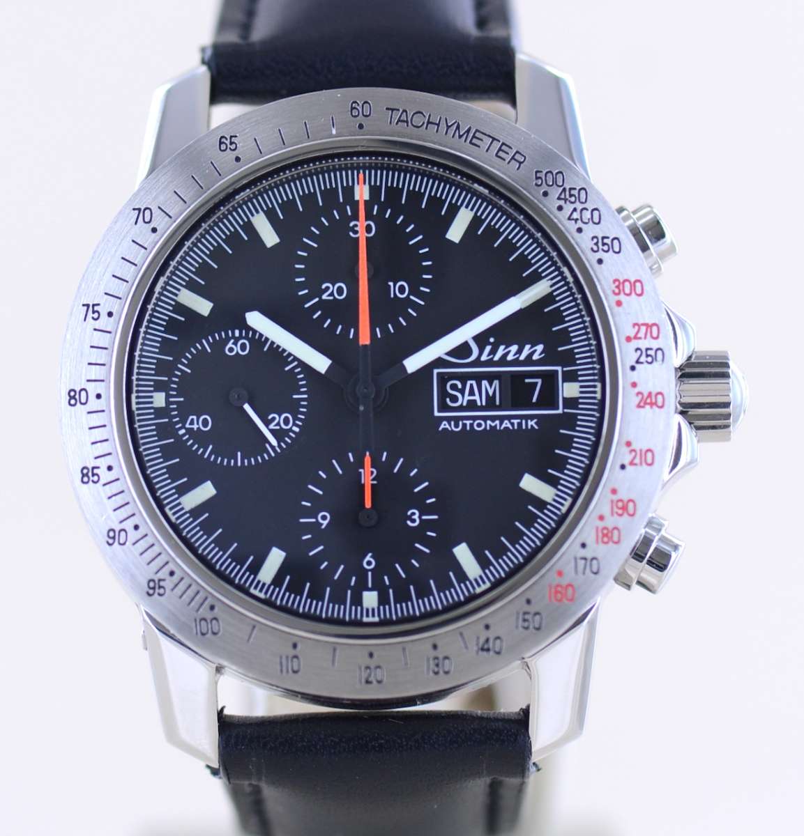 Sinn Autofahrerchronograph Day-Date – Ref. 12824, Sehr gut – Bild 1/3