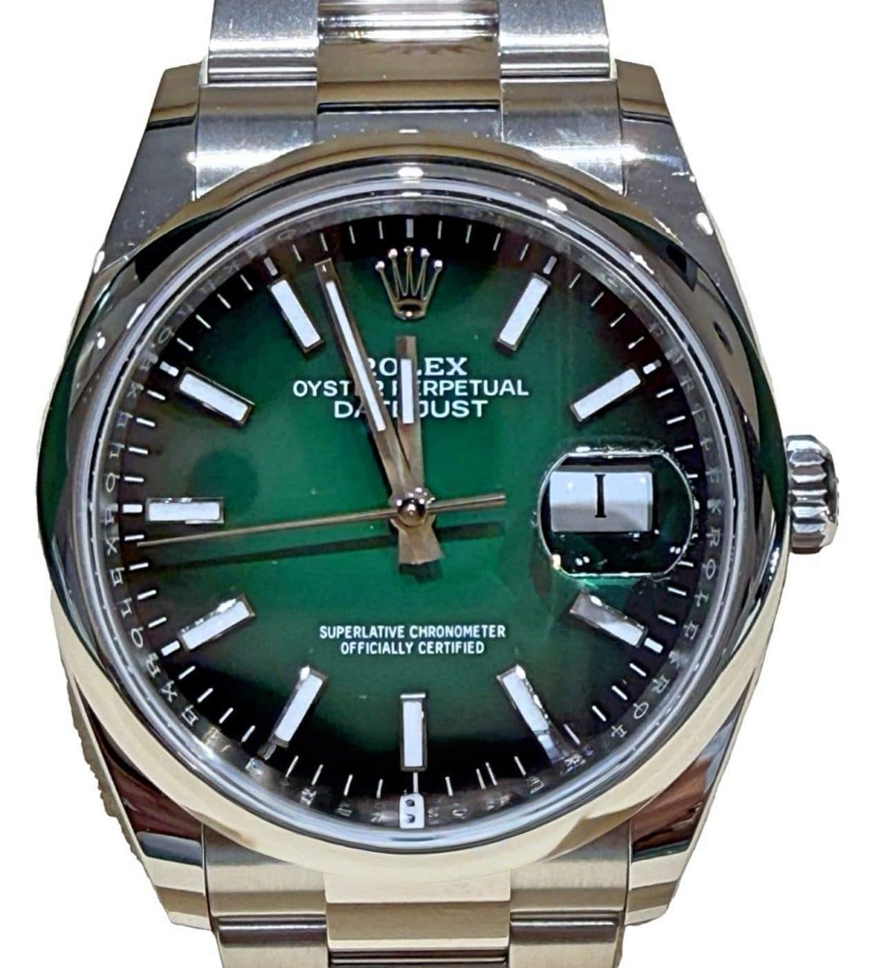 Rolex Datejust 36 – Ref. 126200 LC100, Gut – Bild 1/11