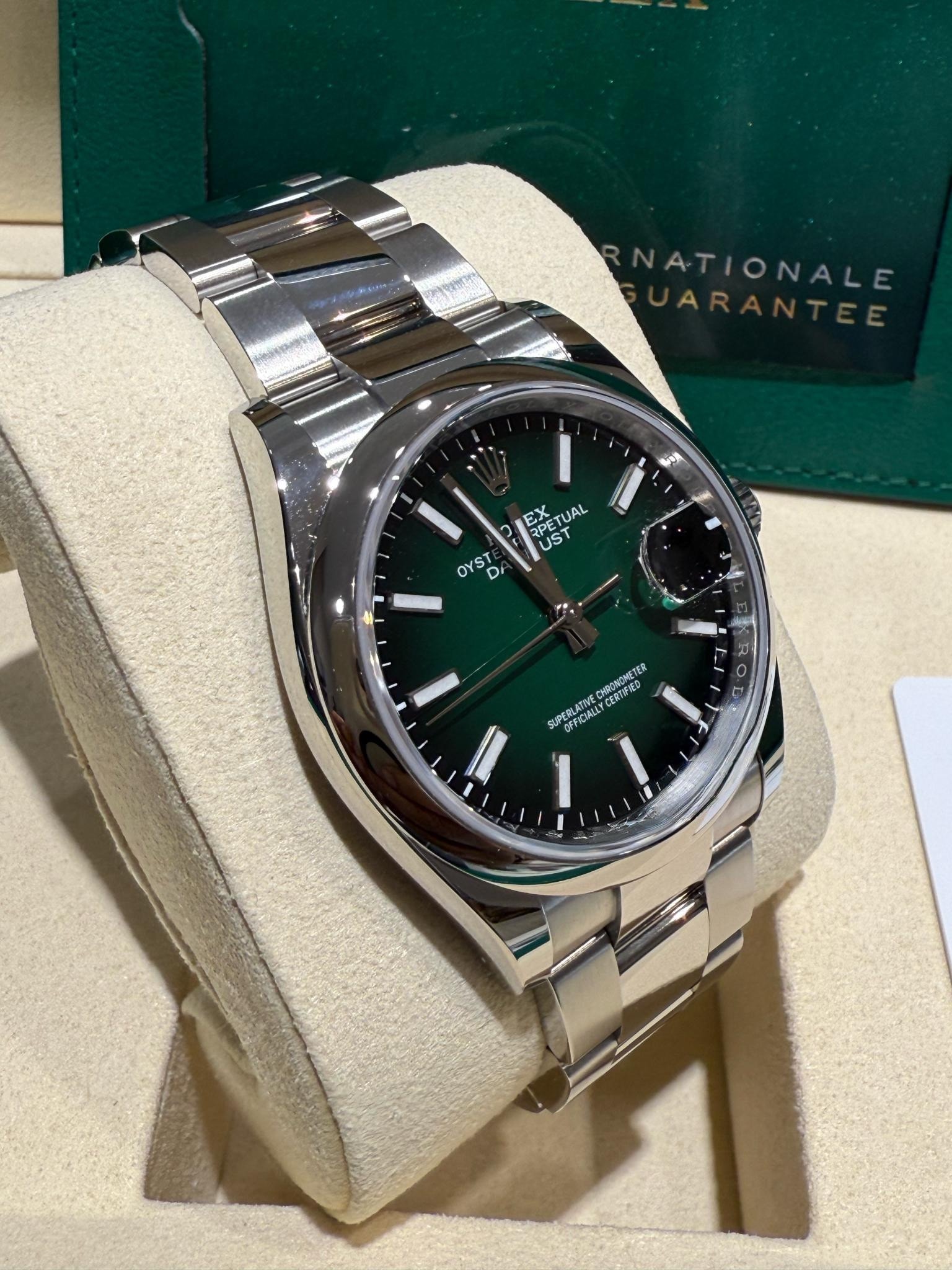 Rolex Datejust 36 – Ref. 126200 LC100, good – 9/11
