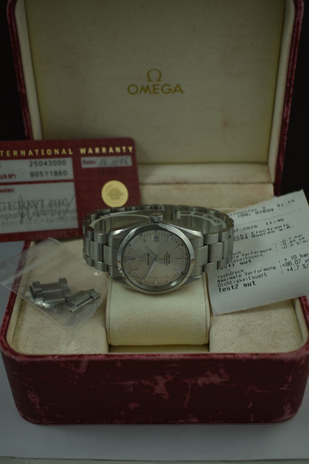 Omega Aqua Terra – Ref. 2504.30.00, Sehr gut – Bild 2/9