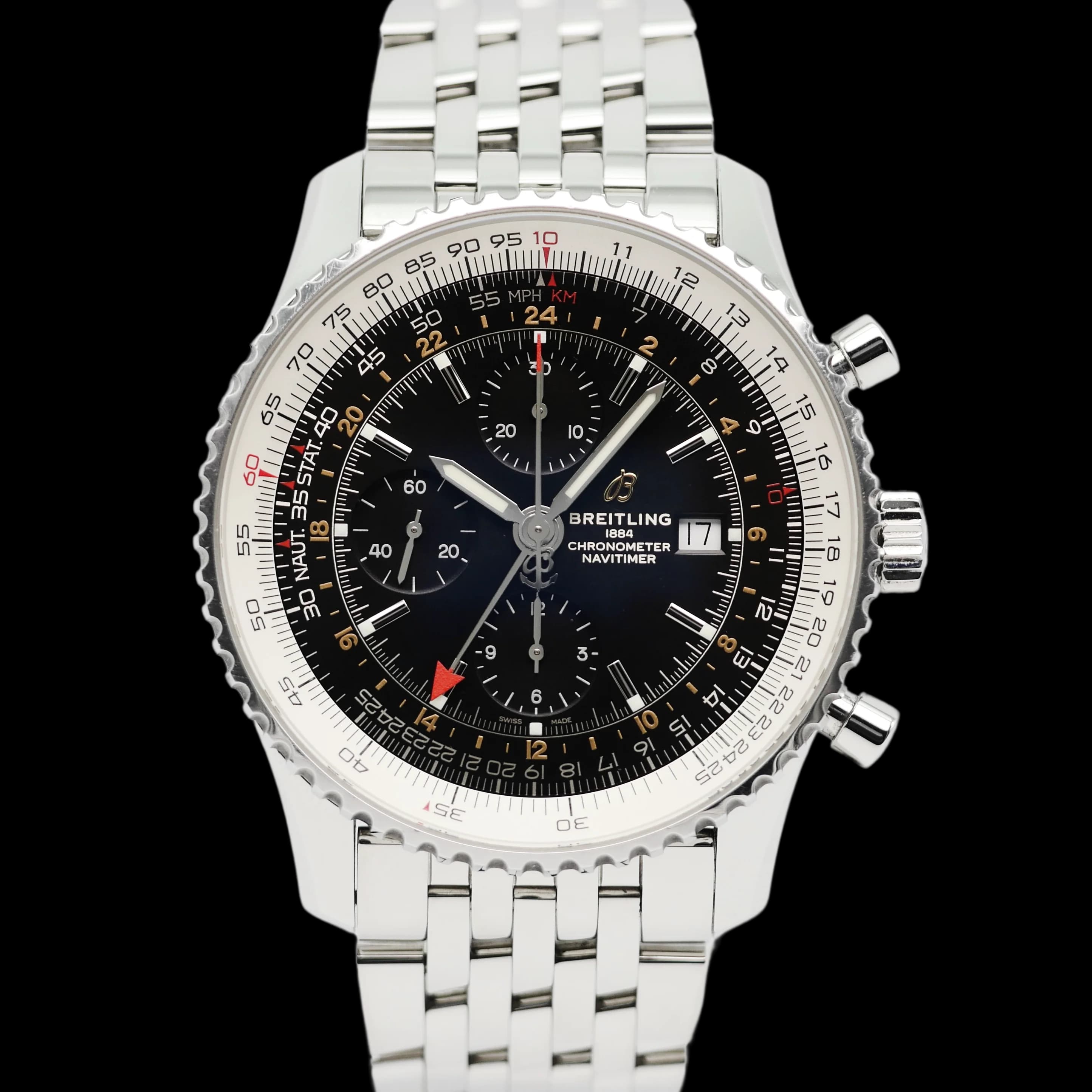 Breitling Navitimer – Ref. A2432212, Wie neu – Bild 1/9