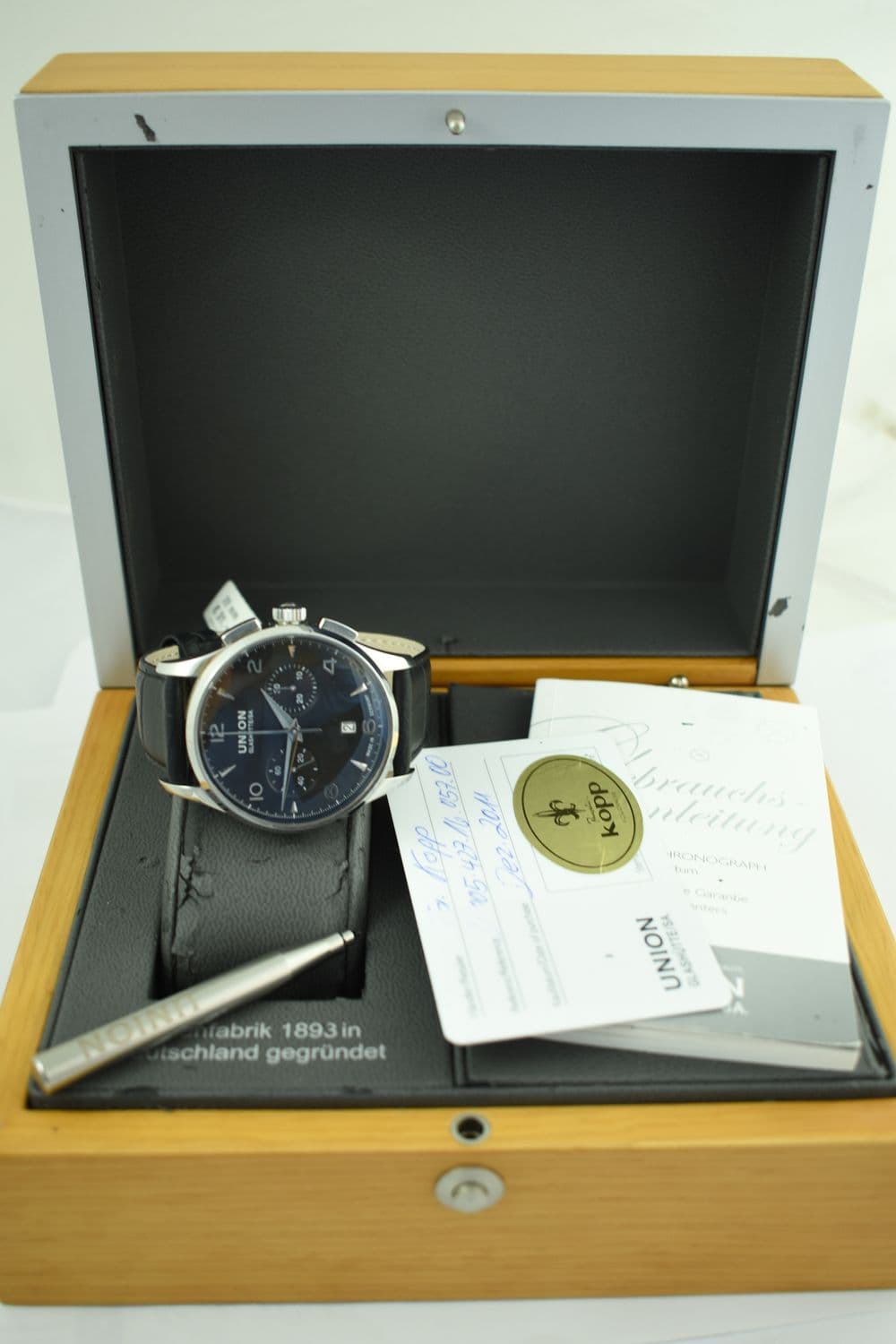 Union Glashütte Belisar Pilot – Ref. D005.427.16.057.00, Gut – Bild 2/10