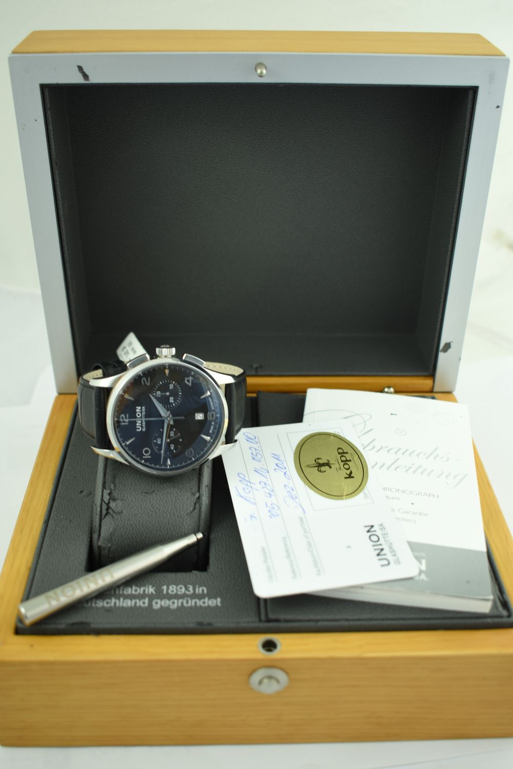 Union Glashütte Belisar Pilot – Ref. D005.427.16.057.00, Gut – 2/10