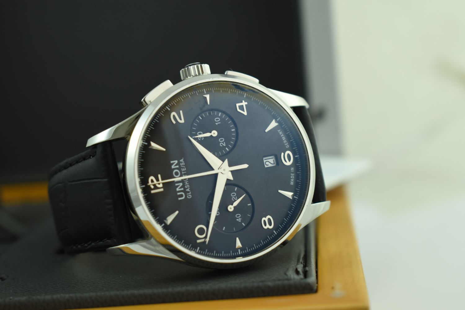 Union Glashütte Belisar Pilot – Ref. D005.427.16.057.00, Gut – 7/10