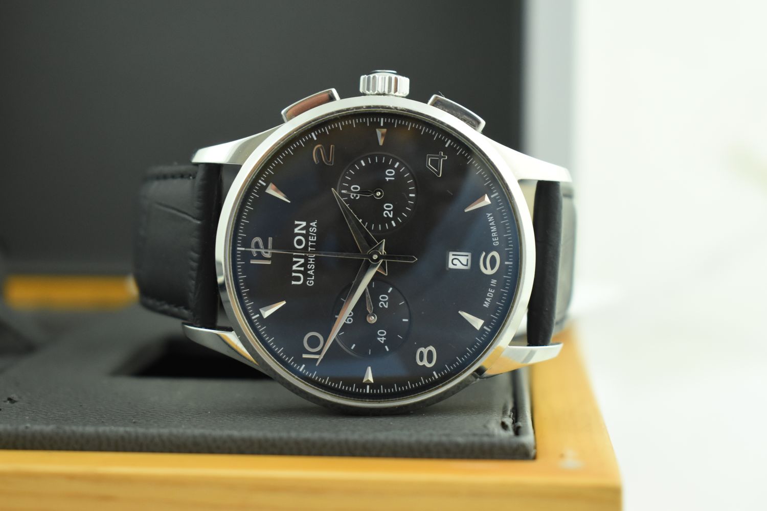 Union Glashütte Belisar Pilot – Ref. D005.427.16.057.00, Gut – 9/10