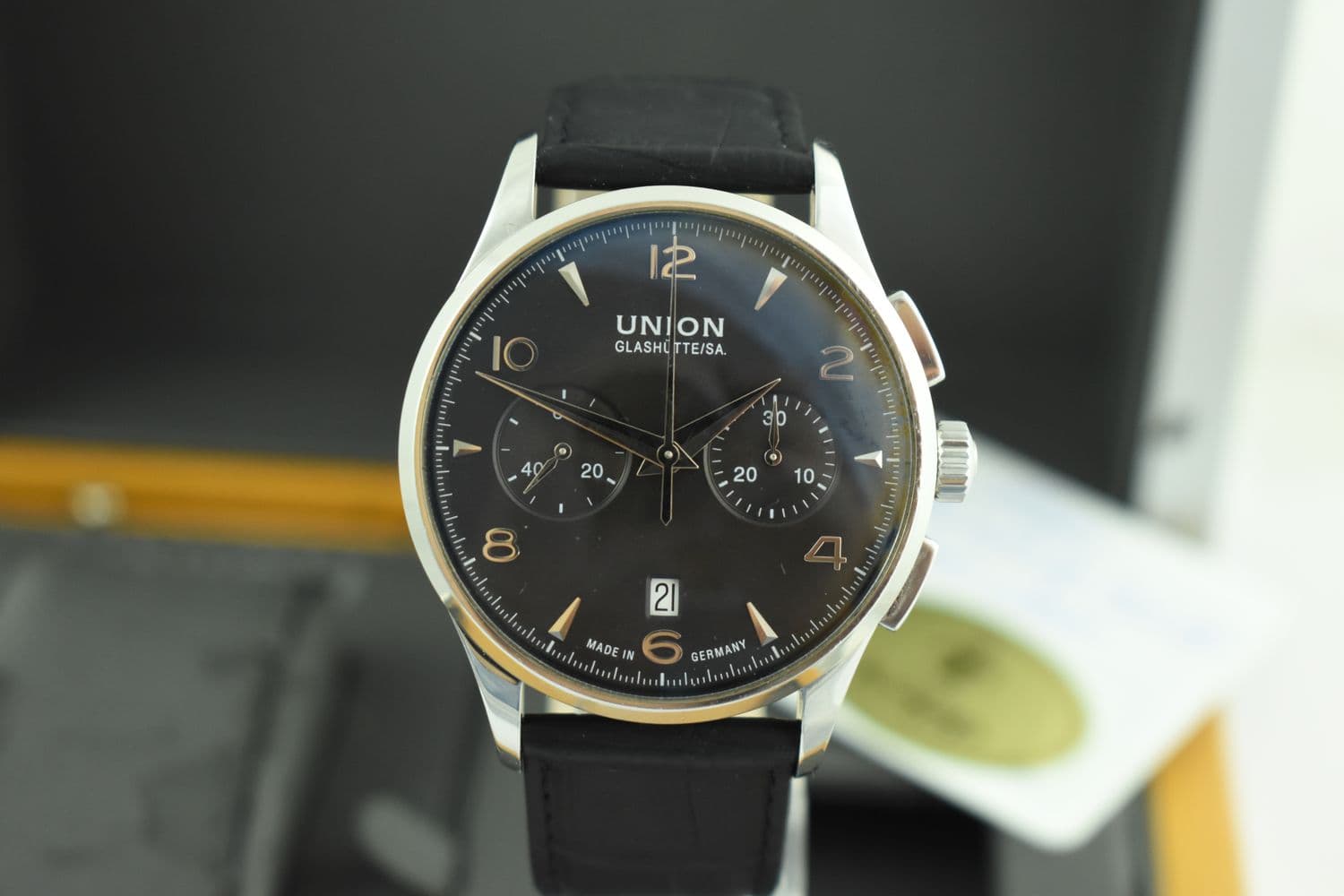 Union Glashütte Belisar Pilot – Ref. D005.427.16.057.00, Gut – Bild 2/10