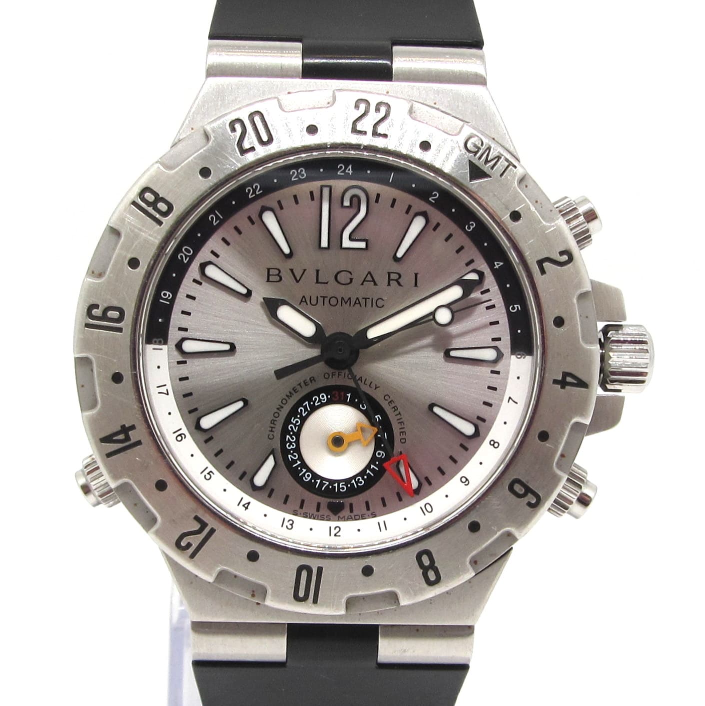 Bulgari Diagono Quarz – Ref. GMT40S, Sehr gut – Bild 1/6