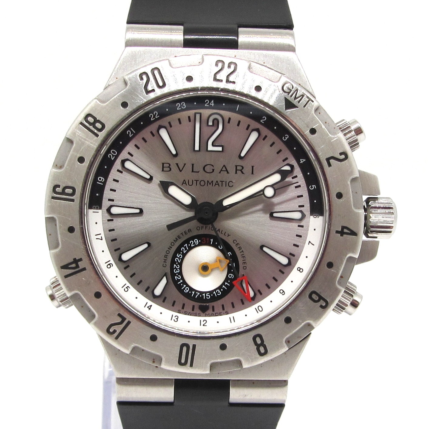 Bulgari Diagono Quarz – Ref. GMT40S, Sehr gut – 1/6