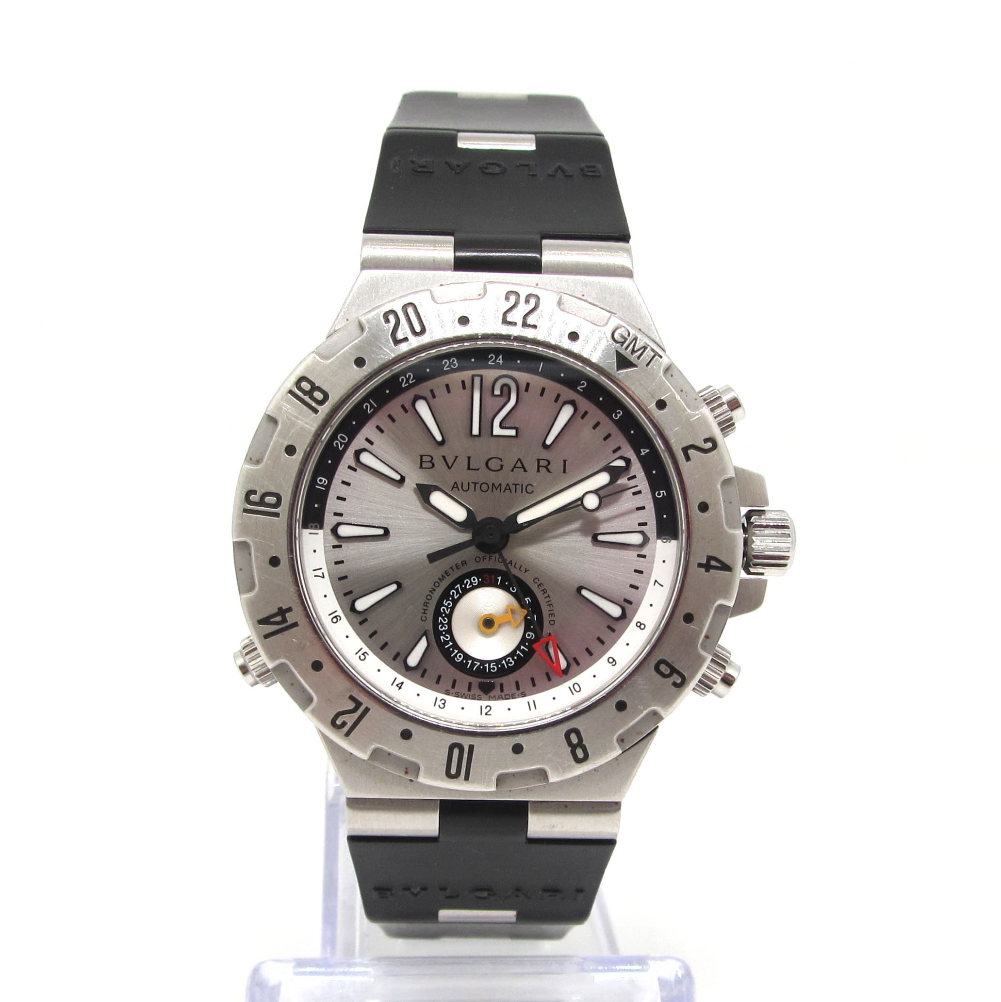 Bulgari Diagono Quarz – Ref. GMT40S, Sehr gut – Bild 2/6