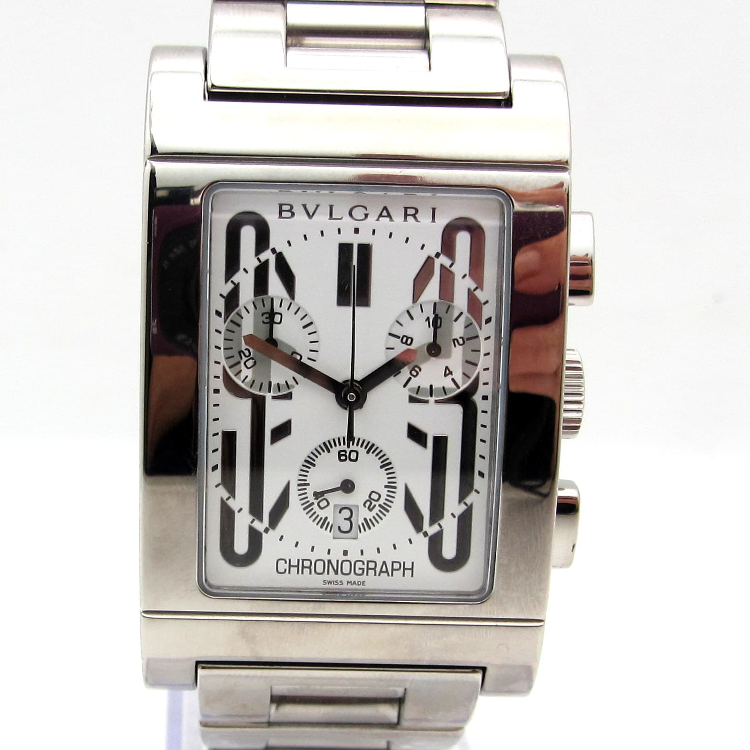 Bulgari Rettangolo – Ref. RTC 49 S, Gebraucht – Bild 1/5