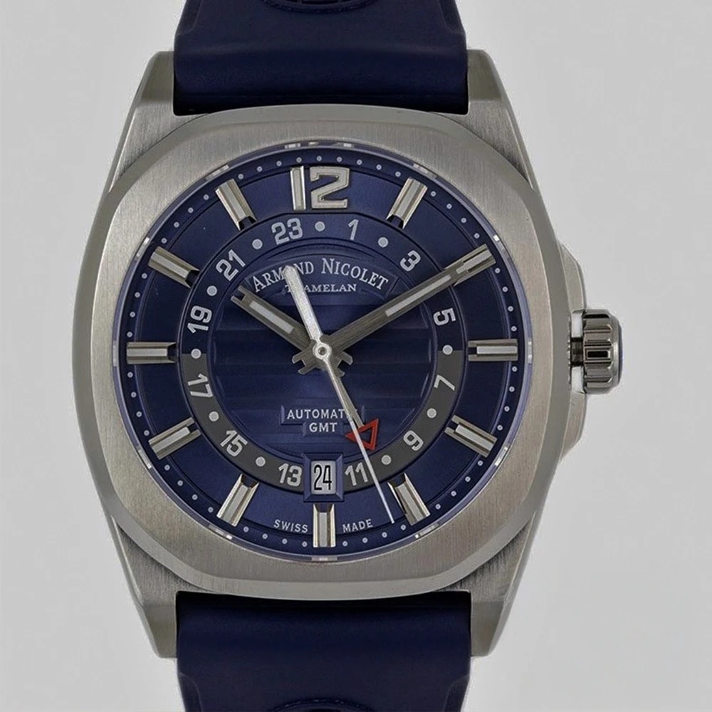 Armand Nicolet J09-3 Date GMT – Ref. A663AAA-BU-GG4710U, Gut – 1/5