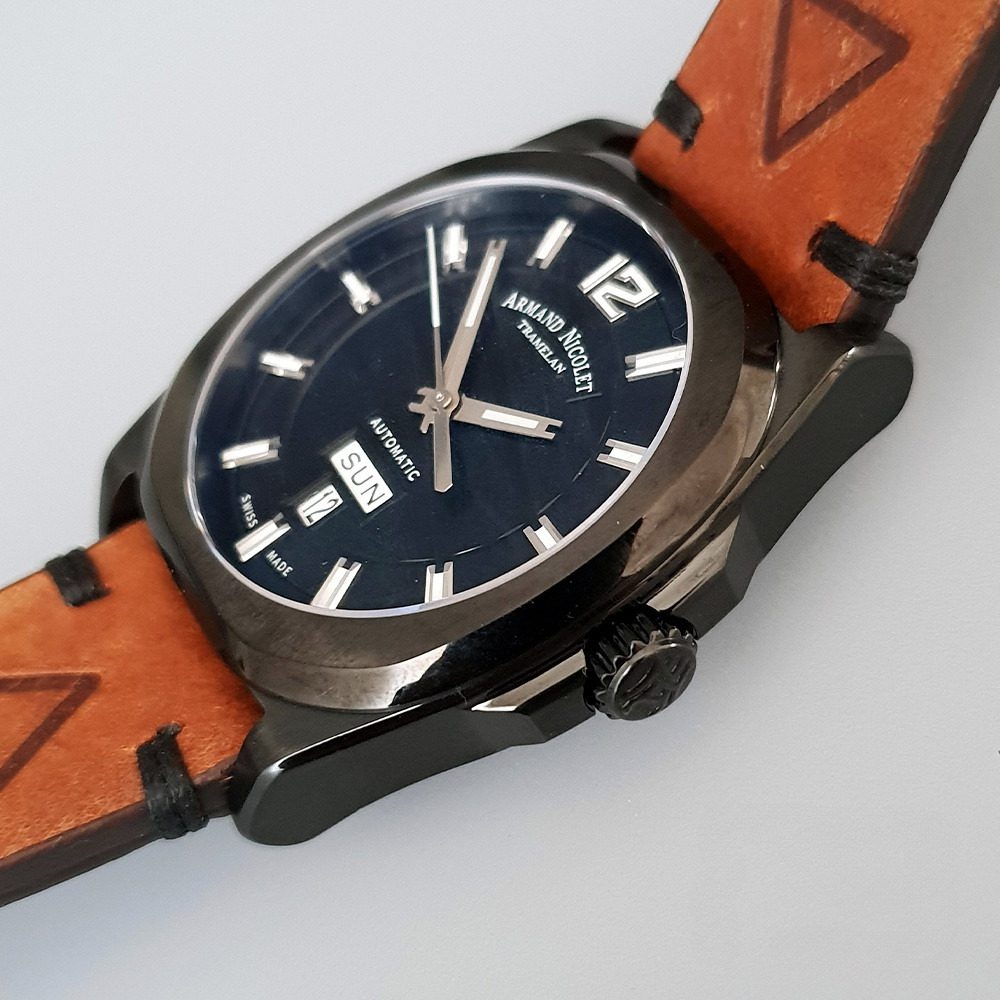 Armand Nicolet J09 Special Edition – Ref. A650AQN-NR-PK4650MA, Neu – 8/16
