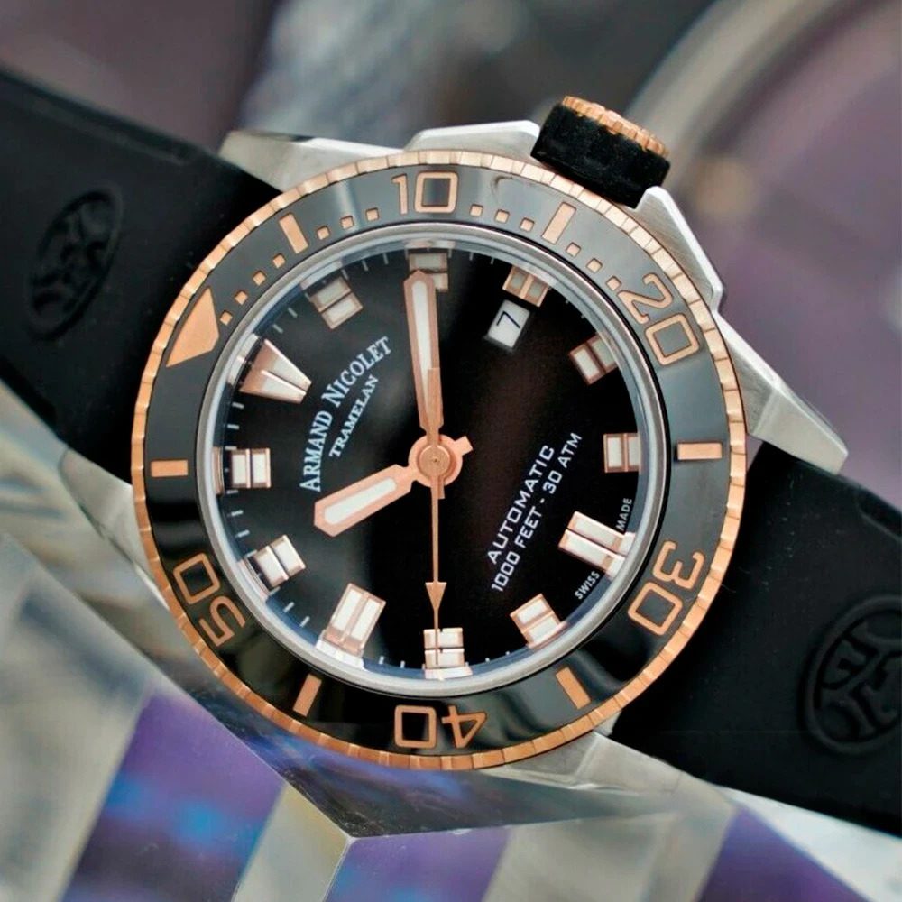 Armand Nicolet JS9-41 – Ref. A481ASN-NS-GG2710N, Neu – 5/9