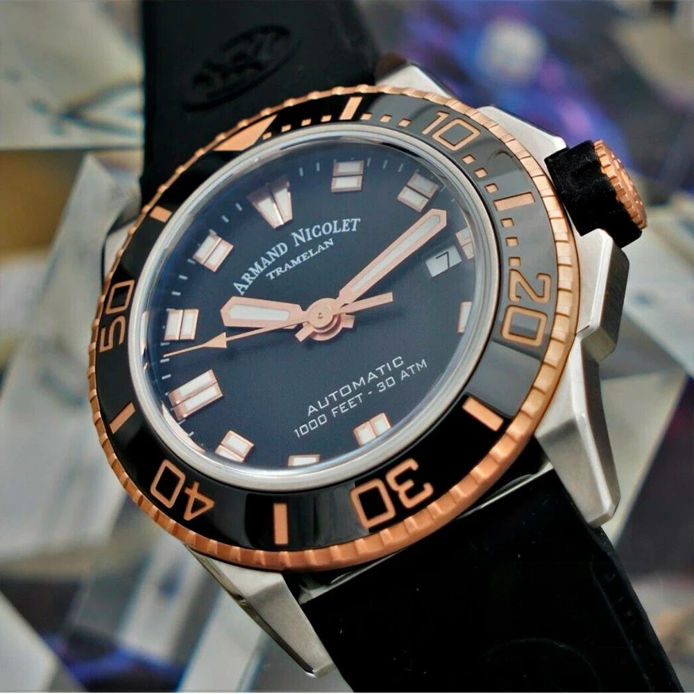 Armand Nicolet JS9-41 – Ref. A481ASN-NS-GG2710N, Neu – 7/9