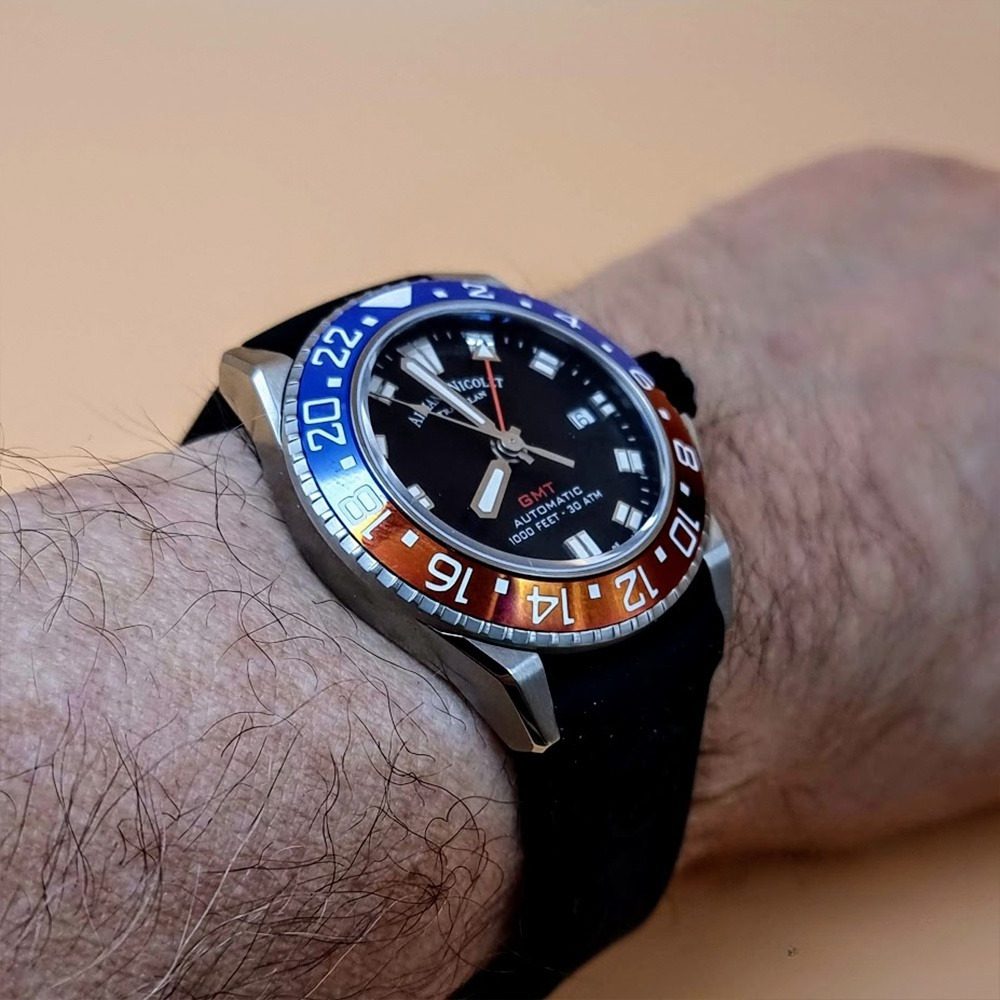 Armand Nicolet JS9-41 GMT – Ref. A487BGN-NR-GG2710N, Gut – 11/16
