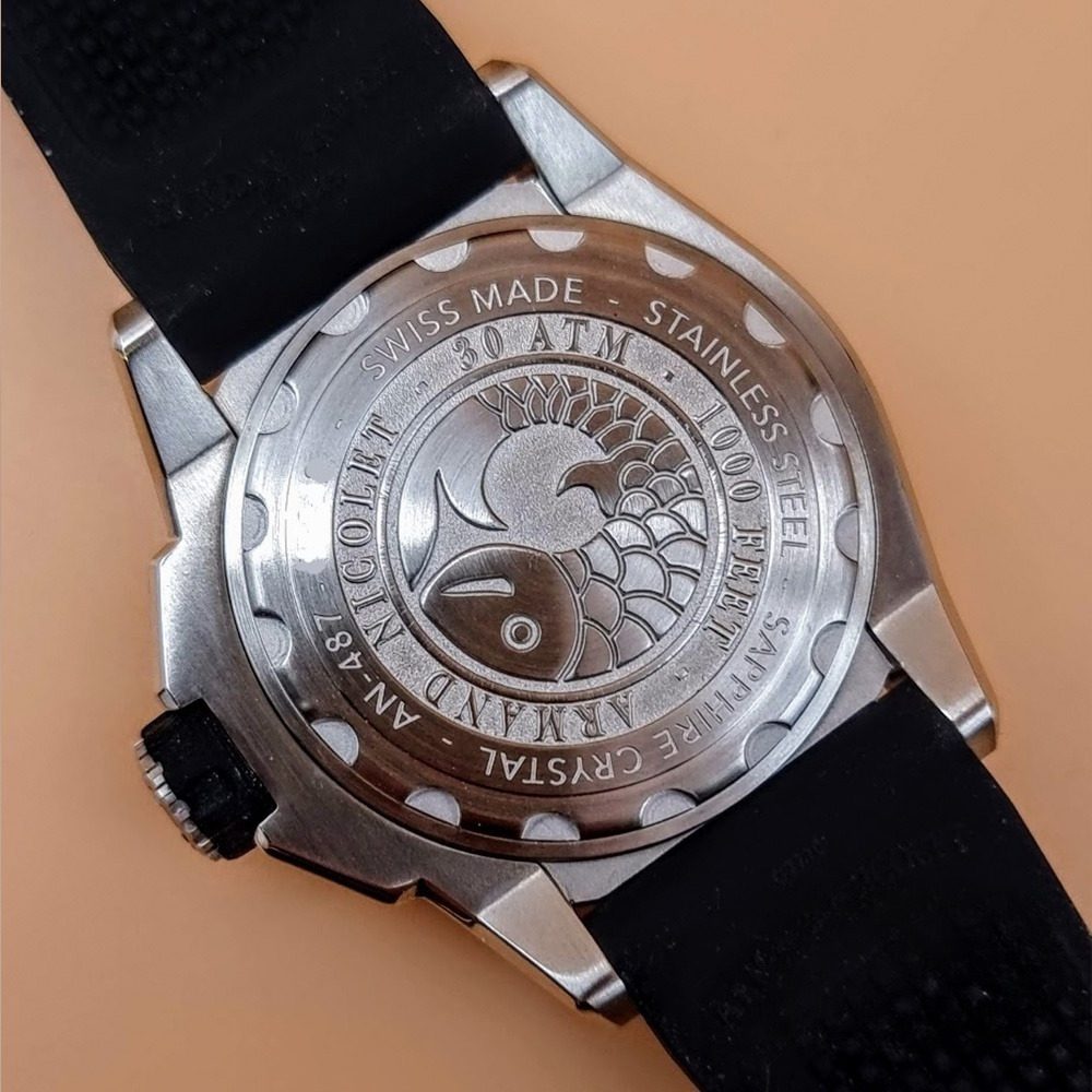Armand Nicolet JS9-41 GMT – Ref. A487BGN-NR-GG2710N, Gut – 15/16