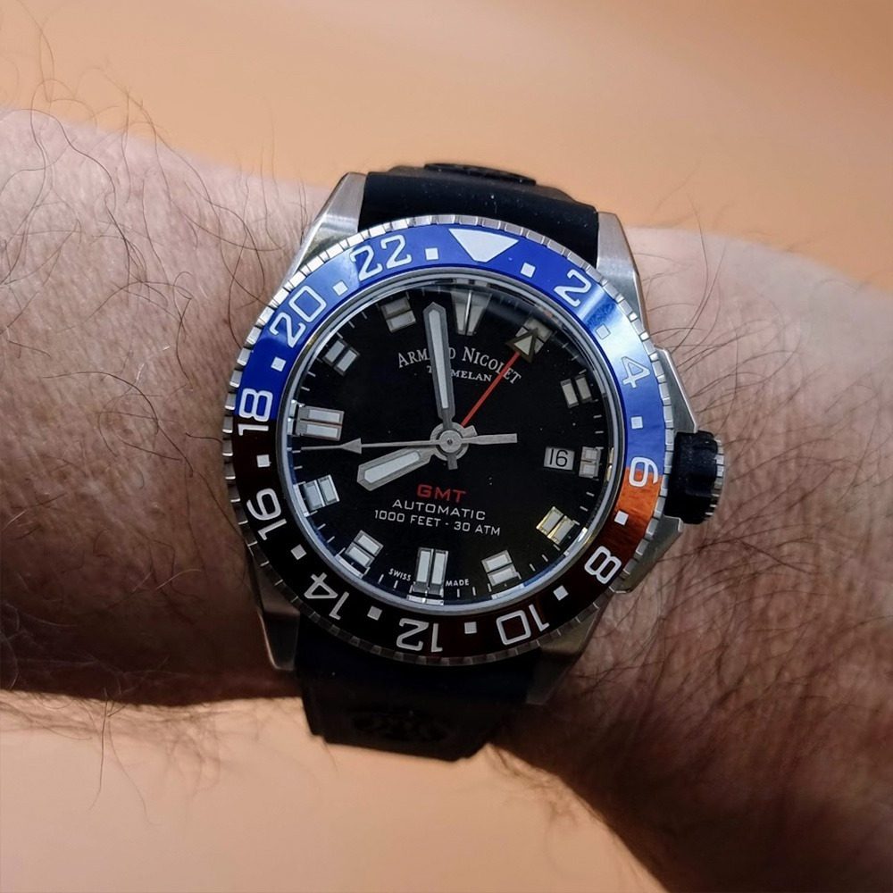 Armand Nicolet JS9-41 GMT – Ref. A487BGN-NR-GG2710N, Gut – 16/16
