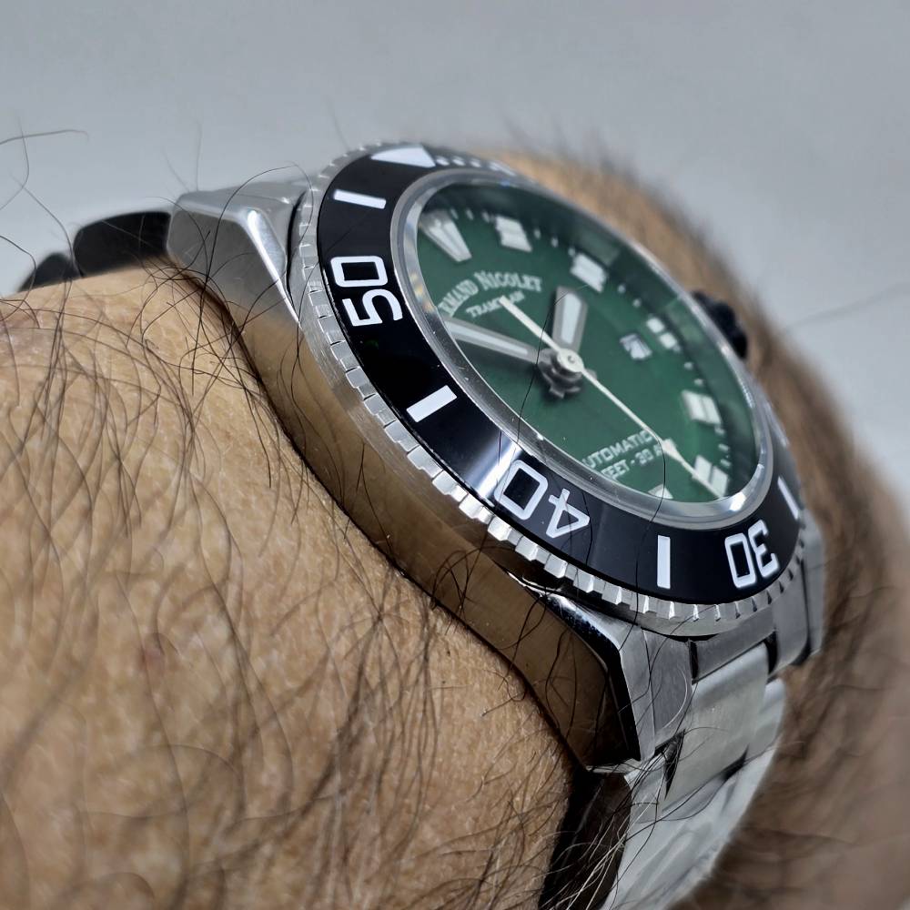 Armand Nicolet JS9 Automatic – Ref. A481AGN-VR-MA2481AA, Gut – 7/18