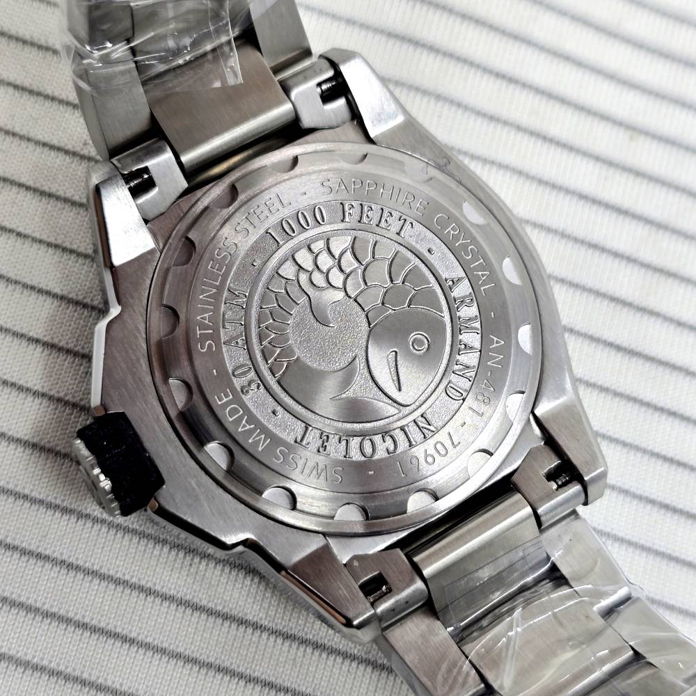 Armand Nicolet JS9 Automatic – Ref. A481AGN-VR-MA2481AA, Gut – 8/18
