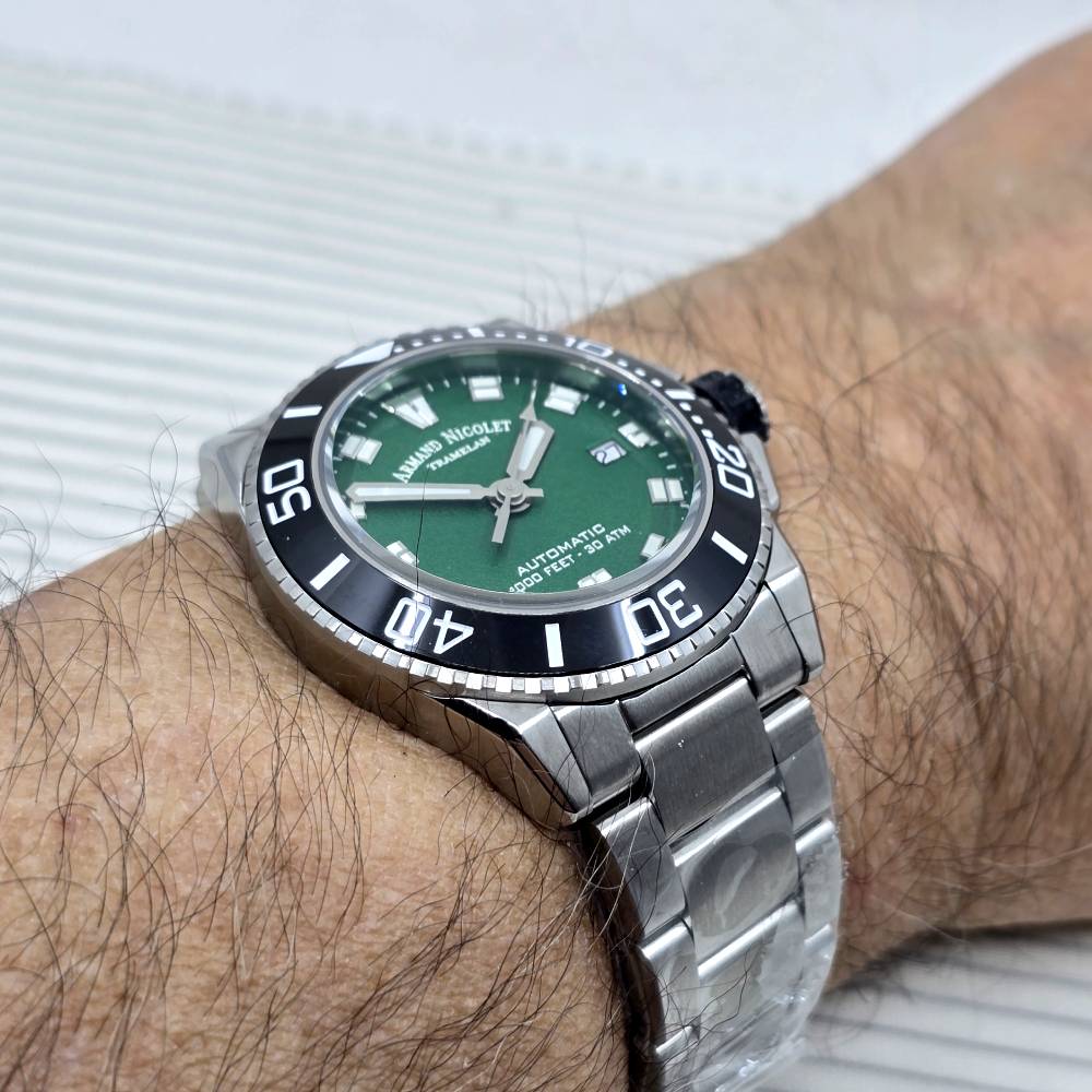 Armand Nicolet JS9 Automatic – Ref. A481AGN-VR-MA2481AA, Gut – 15/18
