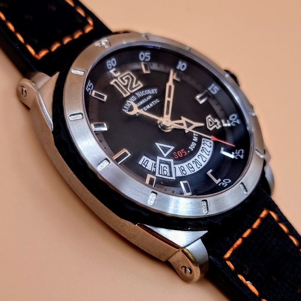 Armand Nicolet S05-3 – Ref. A713BGN-GR-P0668NO8, Neu – 12/16