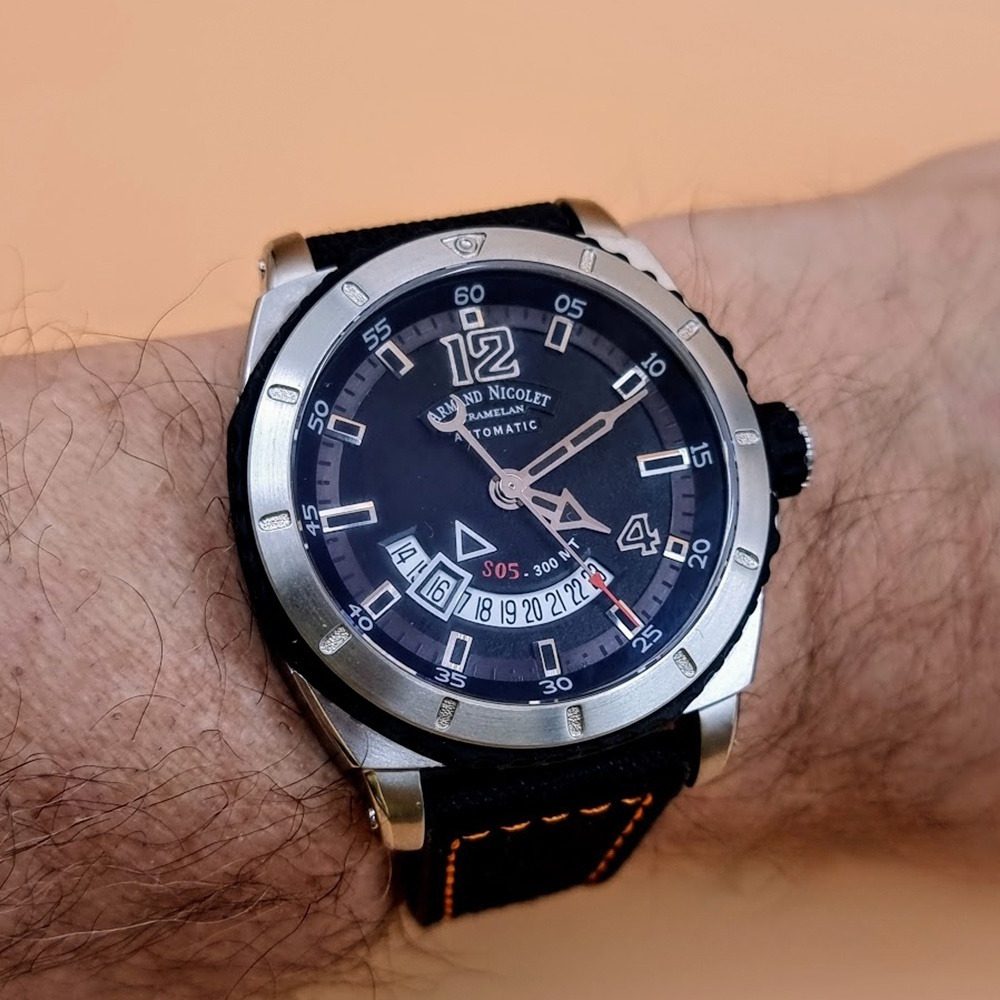 Armand Nicolet S05-3 – Ref. A713BGN-GR-P0668NO8, Neu – 16/16