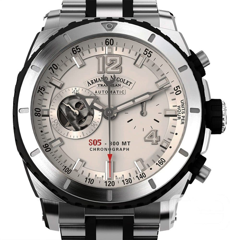 Armand Nicolet S05 Chronograph – Ref. A714AGN-AG-MA4710GN, Gut – Bild 1/2