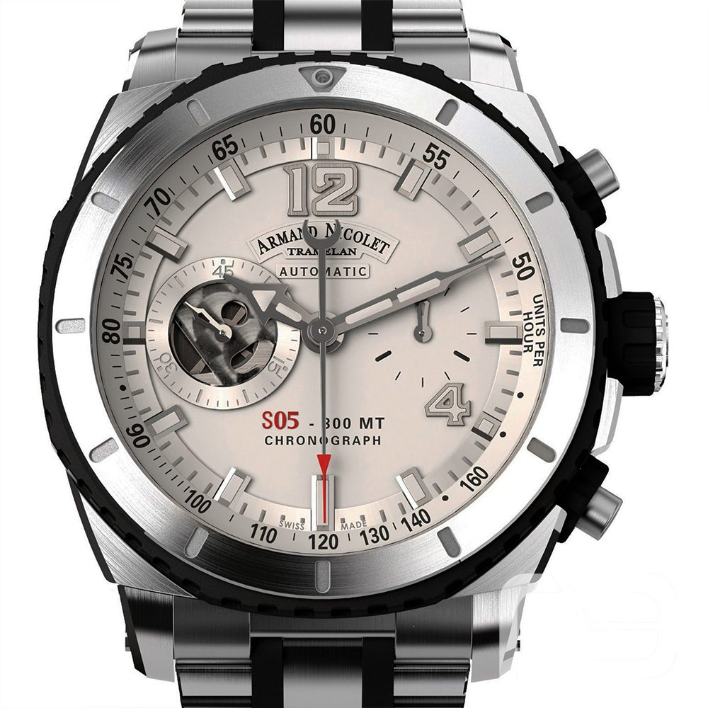 Armand Nicolet S05 Chronograph – Ref. A714AGN-AG-MA4710GN, Gut – 1/2