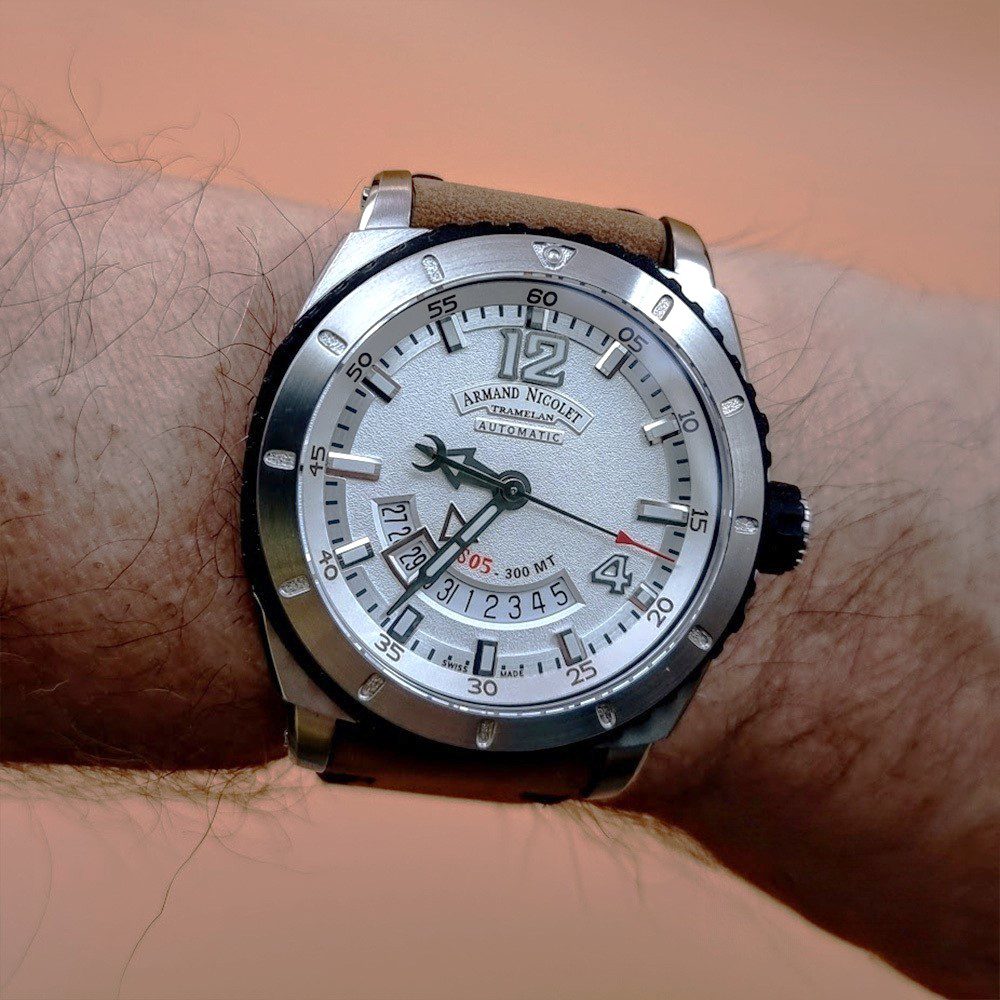 Armand Nicolet S05-3 – Ref. A713BGN-AG-PK4140CA, Gut – 15/16