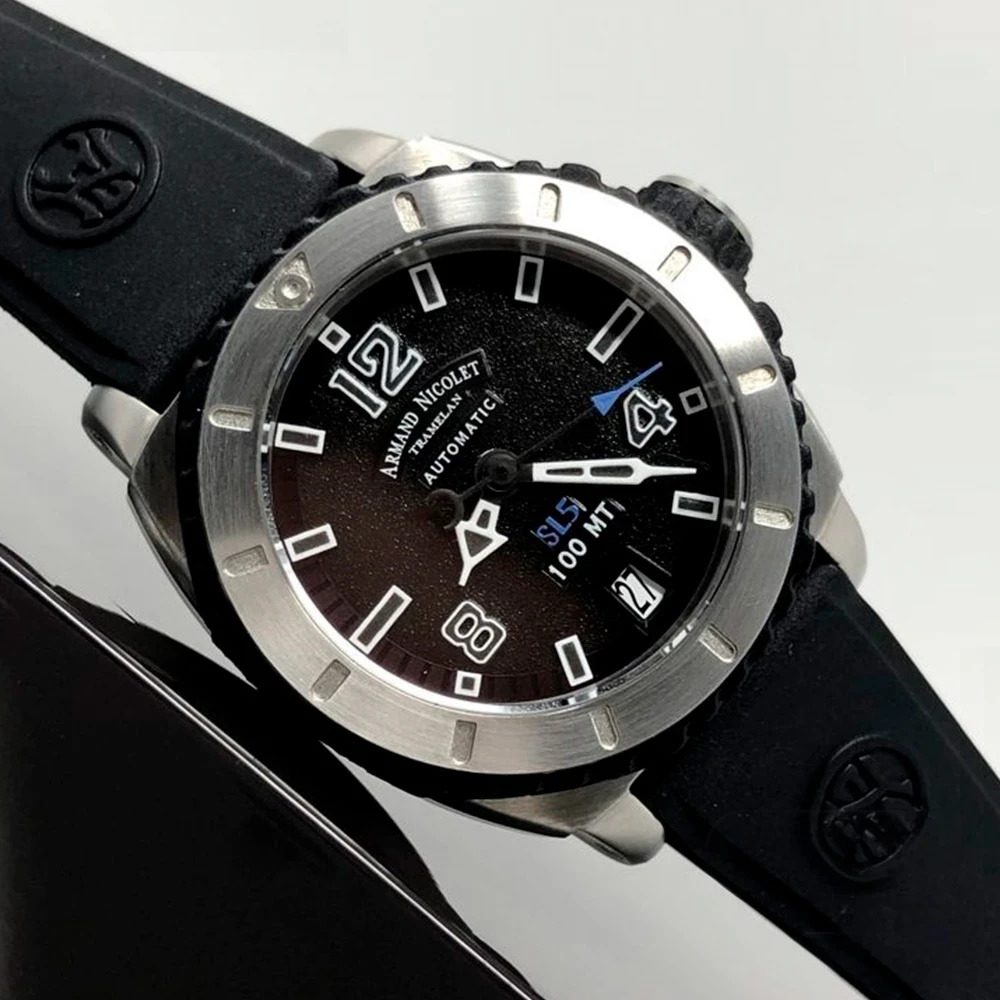 Armand Nicolet M02 – Ref. 9615A-GR-G9615N, good – 5/13