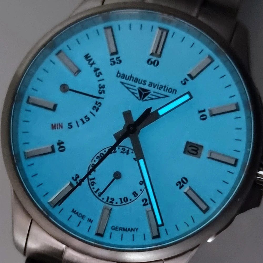 Bauhaus Aviation Titanium Power Reserve – Ref. 2860M-5, Gut – 13/15