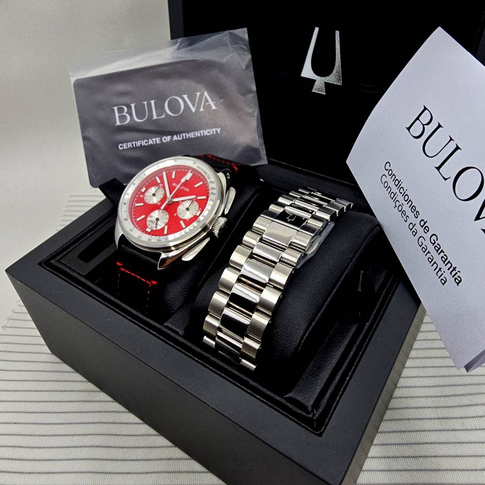 Bulova Lunar Pilot Chronograph Blood Moon – Ref. 96K115, Gut – 4/17