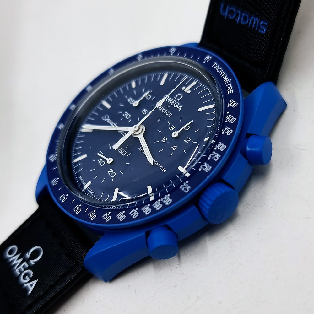 Swatch Moonswatch – Ref. SO33N100, Gut – 7/18