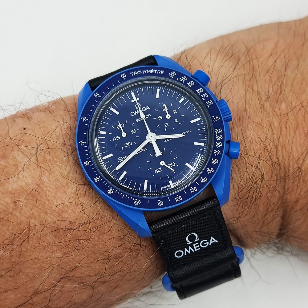 Swatch Moonswatch – Ref. SO33N100, Gut – 18/18