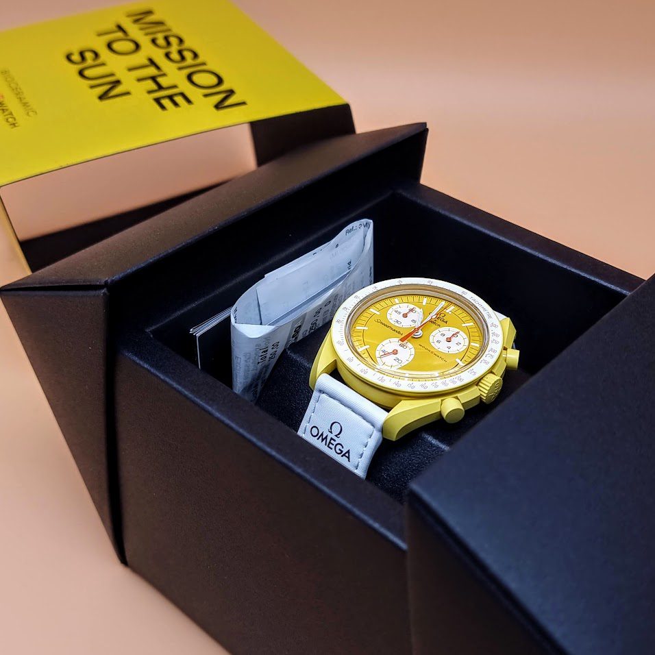 Swatch Moonswatch – Ref. SO33J100, Gut – 3/17