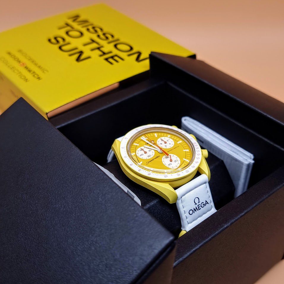 Swatch Moonswatch – Ref. SO33J100, Gut – 4/17