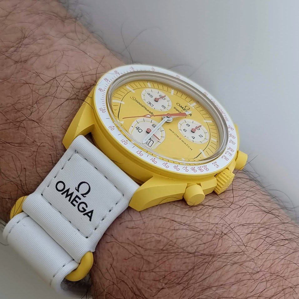 Swatch Moonswatch – Ref. SO33J100, Gut – 8/17
