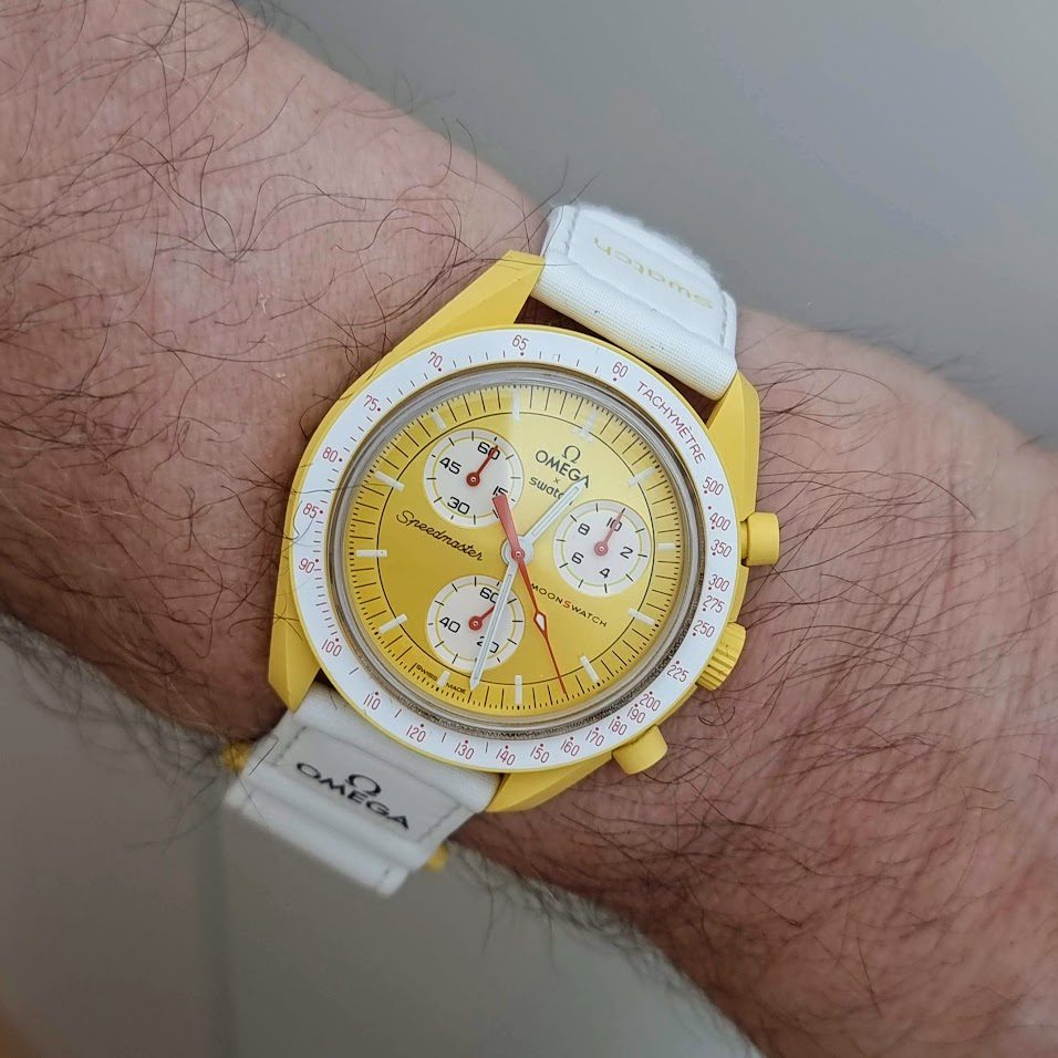 Swatch Moonswatch – Ref. SO33J100, Gut – 13/17