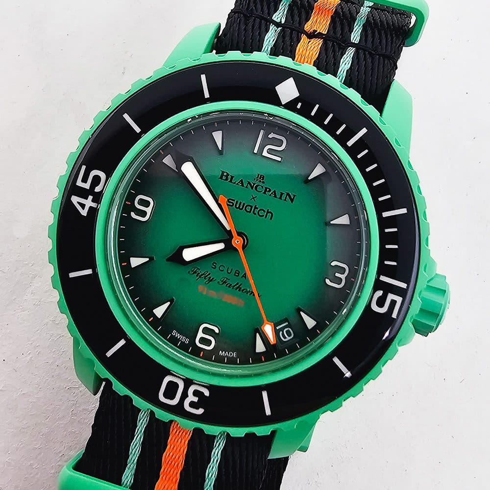 Swatch Scuba Fifty Fathoms – Ref. S035I100, Gut – Bild 1/18