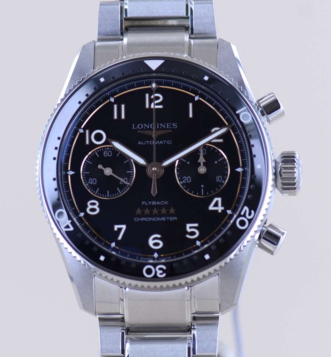 Longines 13ZN Flyback Chronograph – Ref. L3.821.4.53.6, Neu – Bild 1/3