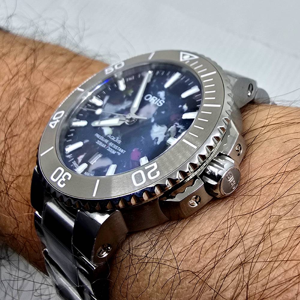 Oris Aquis – Ref. 01 733 7766 4150-Set, Gut – 6/18