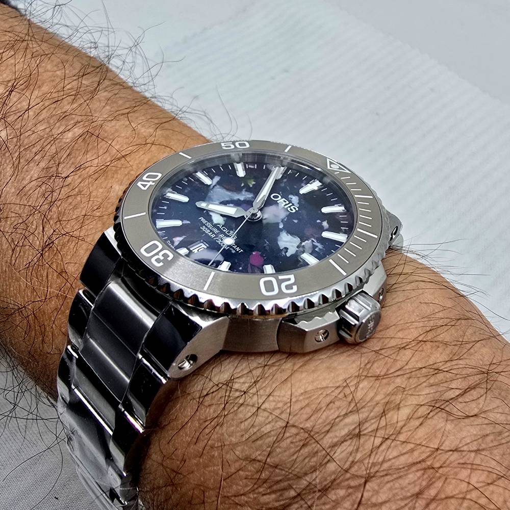 Oris Aquis – Ref. 01 733 7766 4150-Set, Gut – 9/18