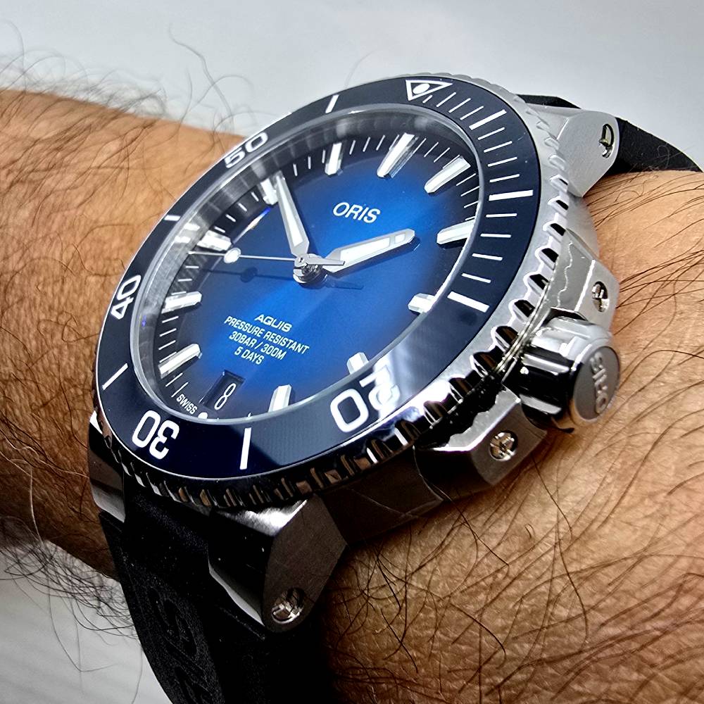 Oris Aquis – Ref. 01 400 7763 4135-07 4 24 74EB, Gut – 7/18