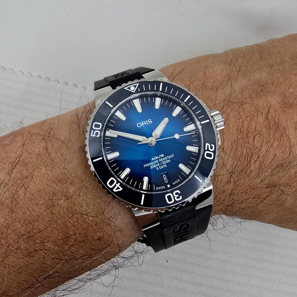 Oris Aquis – Ref. 01 400 7763 4135-07 4 24 74EB, Gut – 12/18